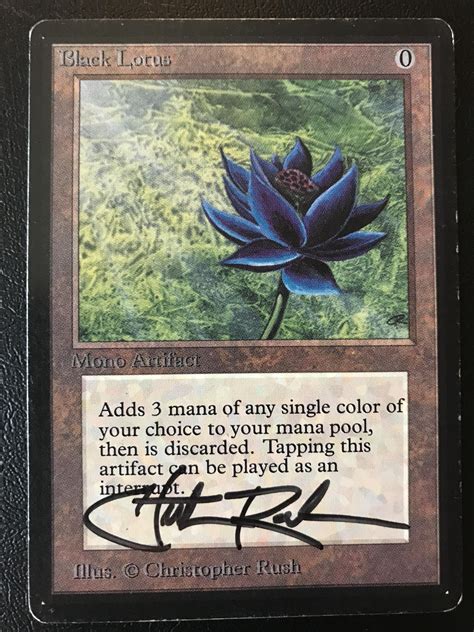 Artist proof black lotus magic card